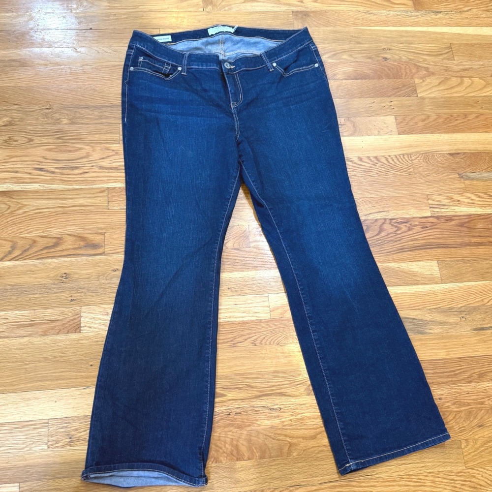 Torrid First At‎ Fit Relaxed Boot Jeans 18R Dark Wash Blue Denim